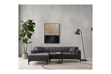 Malpani Soffa med Divan 3-sits - Antracit - Möbler - Soffa - Divansoffor & schäslongsoffa