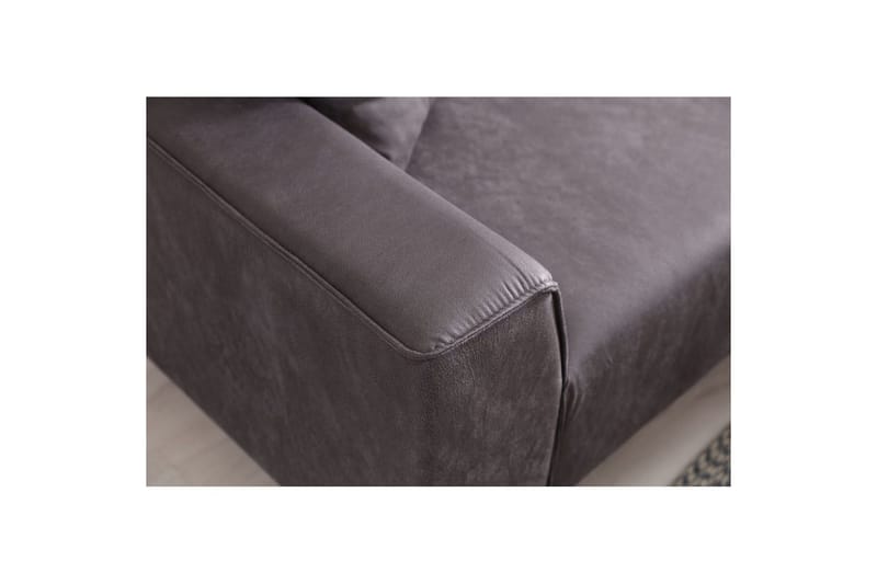 Malpani Soffa med Divan 3-sits - Antracit - Möbler - Soffa - Divansoffor & schäslongsoffa