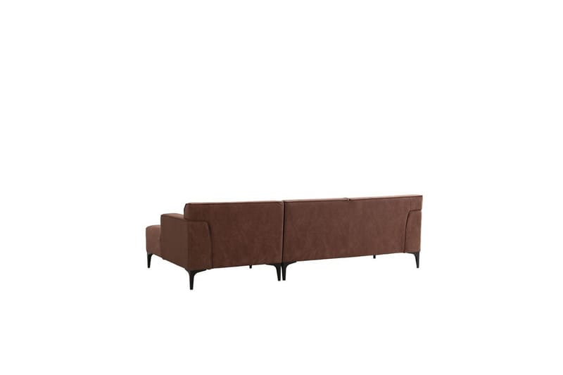 Malpani Soffa med Divan 3-sits - Cognac - Möbler - Soffa - Divansoffor & schäslongsoffa