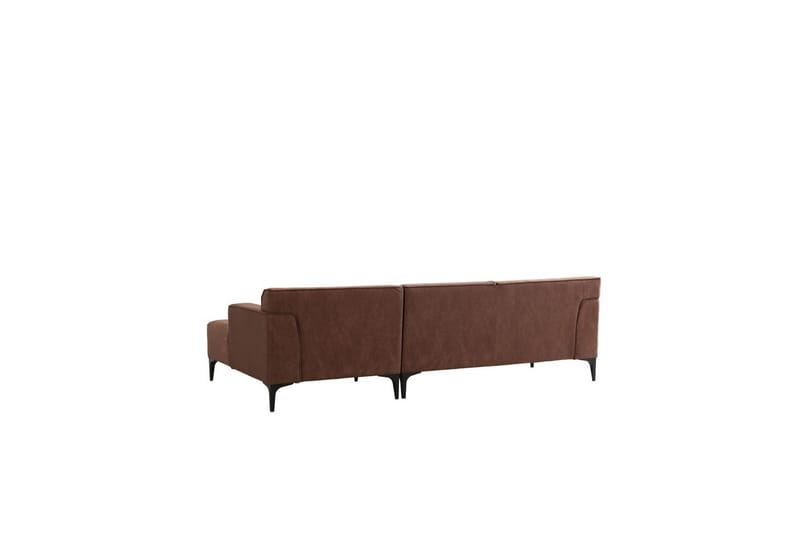 Malpani Soffa med Divan 3-sits - Cognac - Möbler - Soffa - Divansoffor & schäslongsoffa