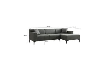 Malpani Soffa med Divan 3-sits - Grön - Möbler - Soffa - Divansoffor & schäslongsoffa