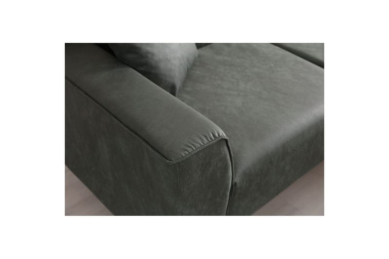 Malpani Soffa med Divan 3-sits - Grön - Möbler - Soffa - Divansoffor & schäslongsoffa