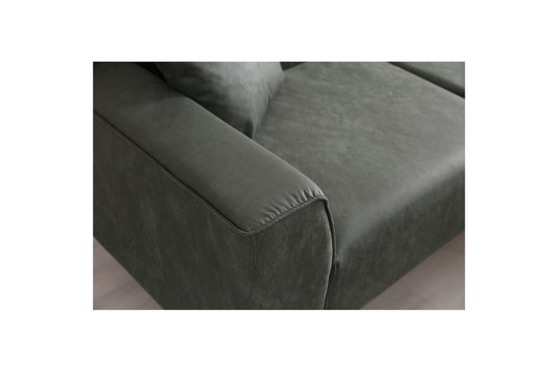Malpani Soffa med Divan 3-sits - Grön - Möbler - Soffa - Divansoffor & schäslongsoffa