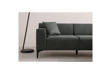 Malpani Soffa med Divan 3-sits - Grön - Möbler - Soffa - Divansoffor & schäslongsoffa
