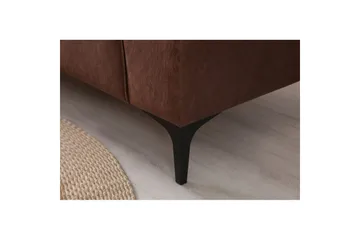 Malpani Soffa med Divan 4-sits - Cognac - Möbler - Soffa - Divansoffor & schäslongsoffa