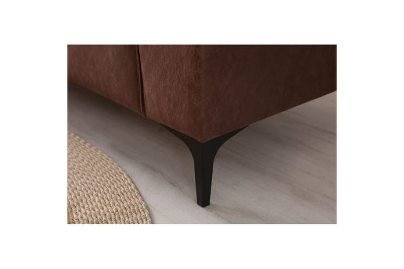 Malpani Soffa med Divan 4-sits - Cognac - Möbler - Soffa - Divansoffor & schäslongsoffa