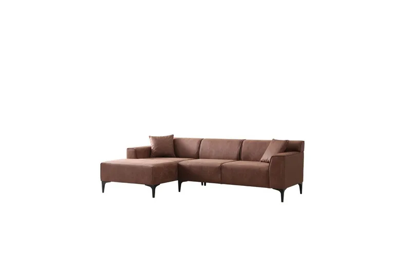 Malpani Soffa med Divan 4-sits, Cognac