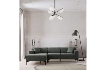 Malpani Soffa med Divan 4-sits - Grön - Möbler - Soffa - Divansoffor & schäslongsoffa