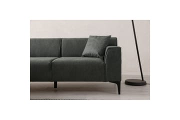 Malpani Soffa med Divan 4-sits - Grön - Möbler - Soffa - Divansoffor & schäslongsoffa