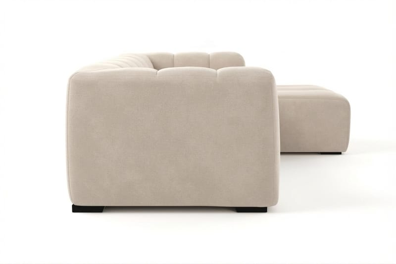 Marlow 3-sits Bubblig Divansoffa höger - Beige - Möbler - Soffa - Divansoffor & schäslongsoffa