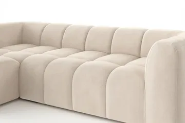 Marlow 3-sits Bubblig Divansoffa vänster - Beige - Möbler - Soffa - Divansoffor & schäslongsoffa