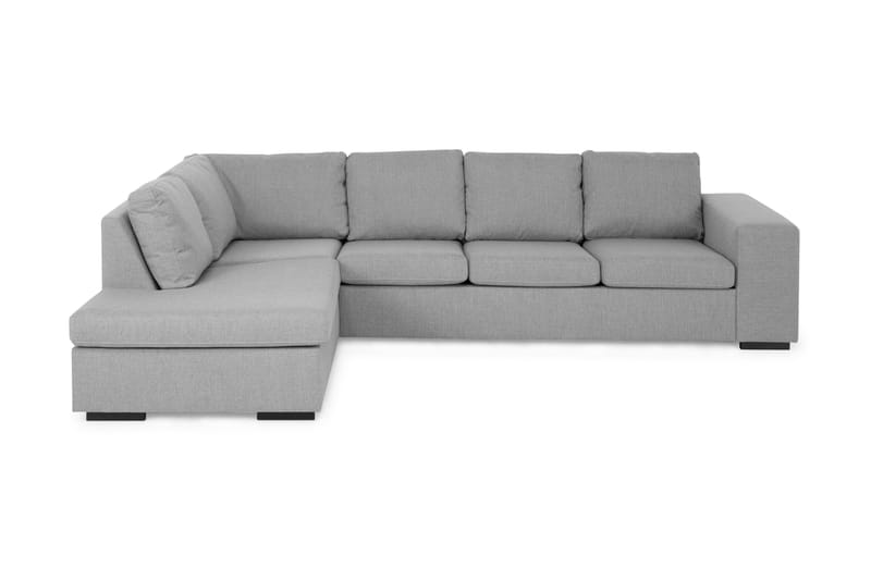 Memphis 3-sits med Schäslong Large Vänster - Ljusgrå - Divansoffor & schäslongsoffa - Skinnsoffor - 2 sits soffa med divan - 3 sits soffa med divan - 4 sits soffa med divan - Sammetssoffa