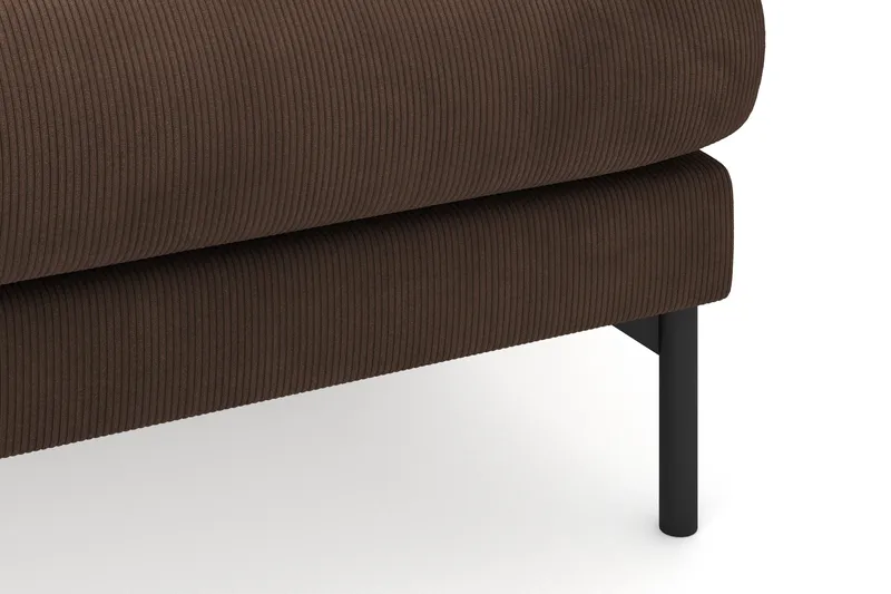 Menard 3-sits Högervänd L-formad Divansoffa i Manchester - Brun - Möbler - Soffa - Divansoffor & schäslongsoffa