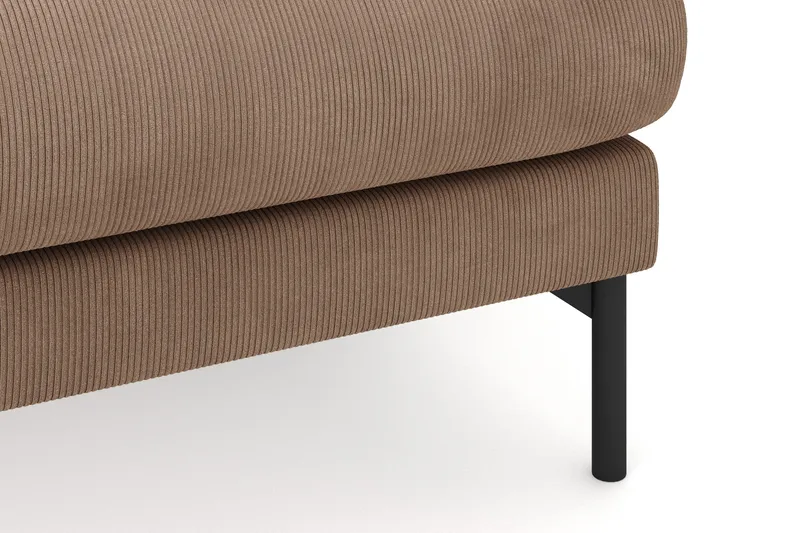 Menard 3-sits Högervänd L-formad Divansoffa i Manchester - Brun - Möbler - Soffa - Divansoffor & schäslongsoffa