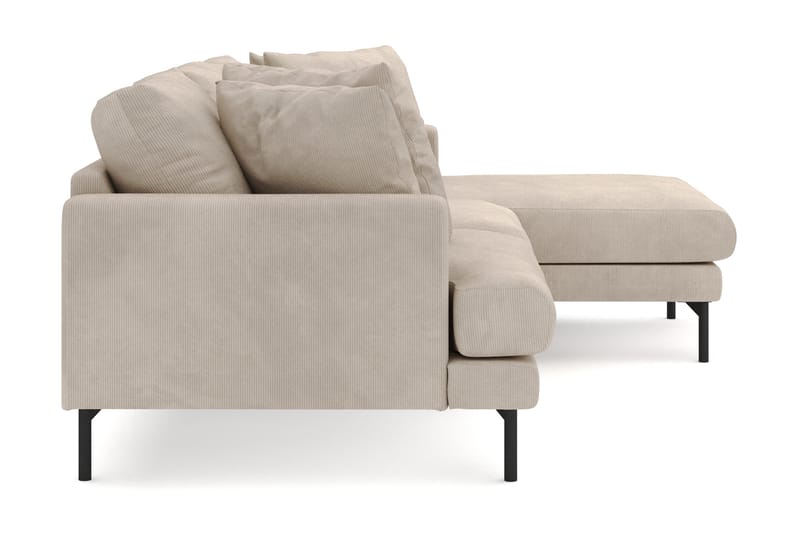 Menard 3-sits Högervänd L-formad Divansoffa i Manchester - Greige - Möbler - Soffa - Divansoffor & schäslongsoffa