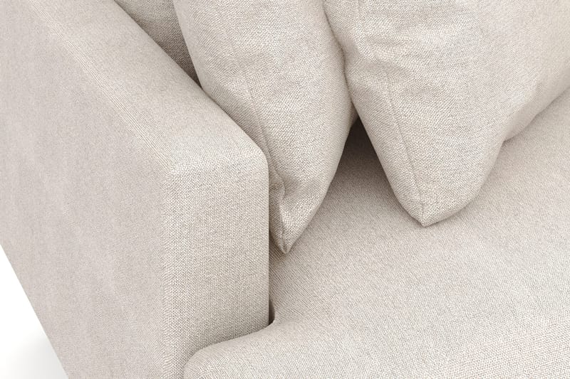 Menard 3-sits Högervänd L-formad Divansoffa i Tyg - Beige - Möbler - Soffa - Divansoffor & schäslongsoffa