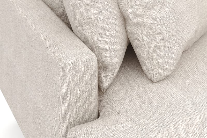 Menard 3-sits Högervänd L-formad Divansoffa i Tyg - Beige - Möbler - Soffa - Divansoffor & schäslongsoffa