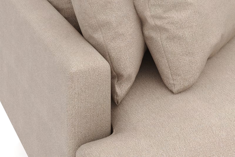 Menard 3-sits Högervänd L-formad Divansoffa i Tyg - Beige - Möbler - Soffa - Divansoffor & schäslongsoffa