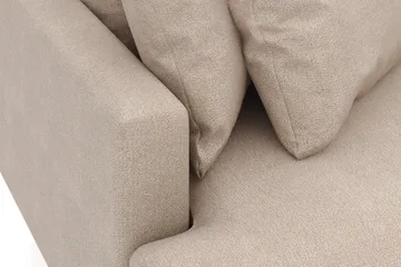 Menard 3-sits Högervänd L-formad Divansoffa i Tyg - Beige - Möbler - Soffa - Divansoffor & schäslongsoffa