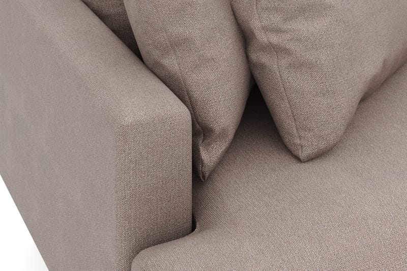 Menard 3-sits Högervänd L-formad Divansoffa i Tyg - Brun - Möbler - Soffa - Divansoffor & schäslongsoffa