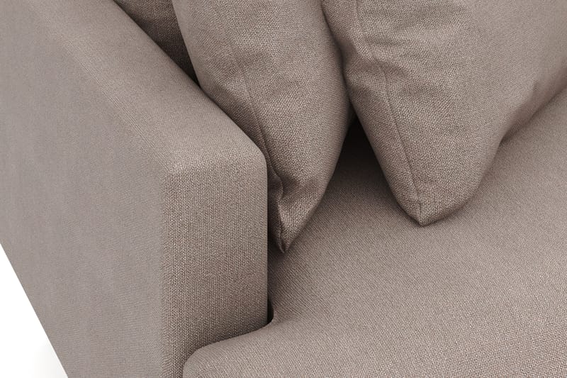 Menard 3-sits Högervänd L-formad Divansoffa i Tyg - Brun - Möbler - Soffa - Divansoffor & schäslongsoffa