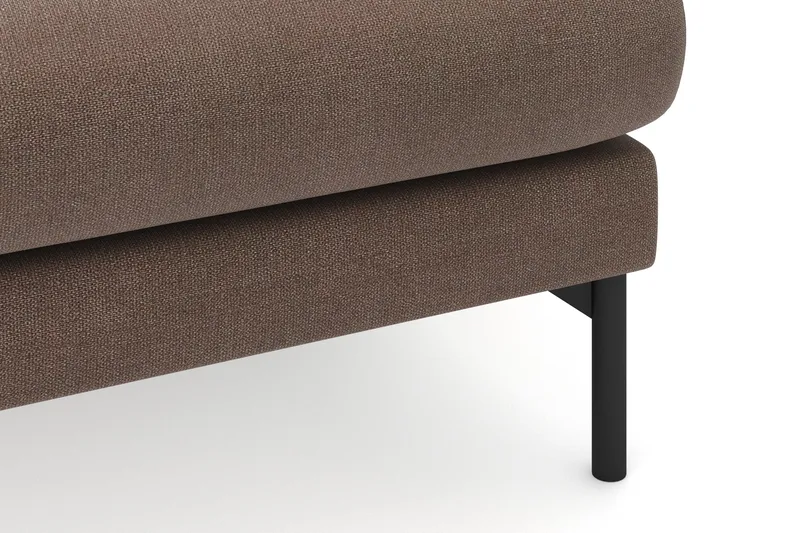 Menard 3-sits Högervänd L-formad Divansoffa i Tyg - Brun - Möbler - Soffa - Divansoffor & schäslongsoffa