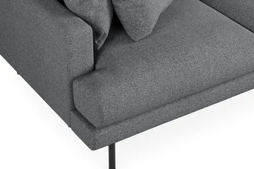 Menard 3-sits Högervänd L-formad Divansoffa i Tyg - Mörkgrå - Möbler - Soffa - Divansoffor & schäslongsoffa - 3 sits soffa med divan