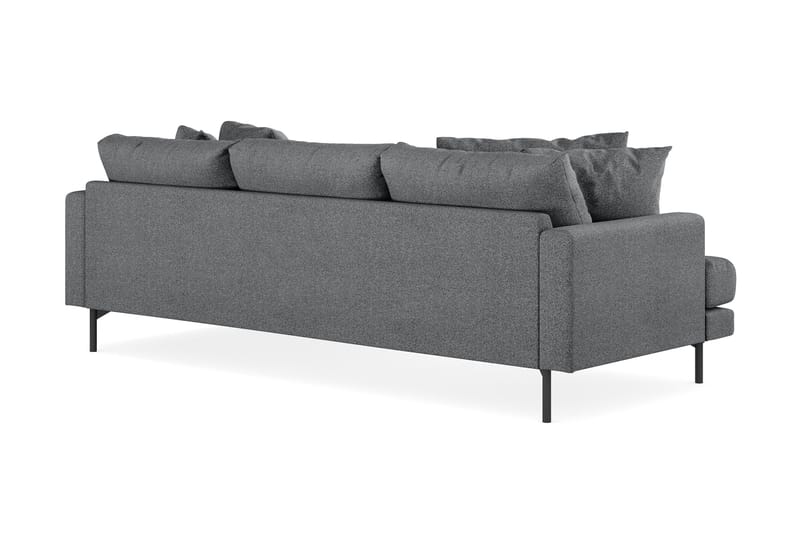 Menard 3-sits Högervänd L-formad Divansoffa i Tyg - Mörkgrå - Möbler - Soffa - Divansoffor & schäslongsoffa - 3 sits soffa med divan