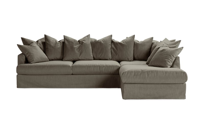 Menard 3-sits Soffa med Schäslong Höger Tvättbar & avtagbar klädsel - Mörkgrön - Divansoffor & schäslongsoffa - 4 sits soffa med divan