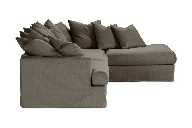 Menard 3-sits Soffa med Schäslong Höger Tvättbar & avtagbar klädsel - Mörkgrön - Divansoffor & schäslongsoffa - 4 sits soffa med divan