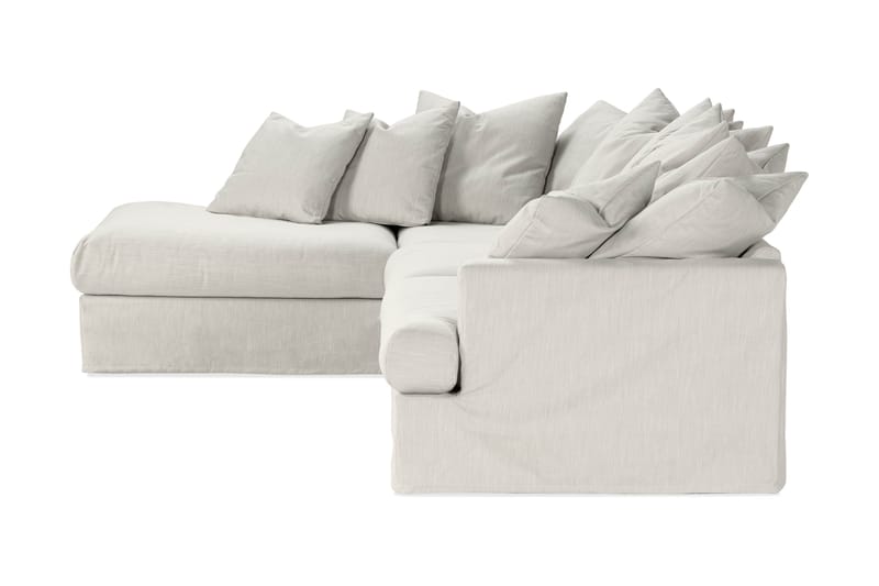 Menard 3-sits Soffa med Schäslong Vänster Tvättbar & avtagbar klädsel - Linnebeige - Divansoffor & schäslongsoffa - 4 sits soffa med divan