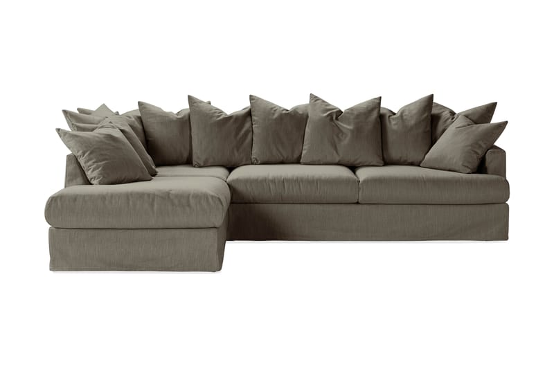 Menard 3-sits Soffa med Schäslong Vänster Tvättbar & avtagbar klädsel - Mörkgrön - Divansoffor & schäslongsoffa - 4 sits soffa med divan
