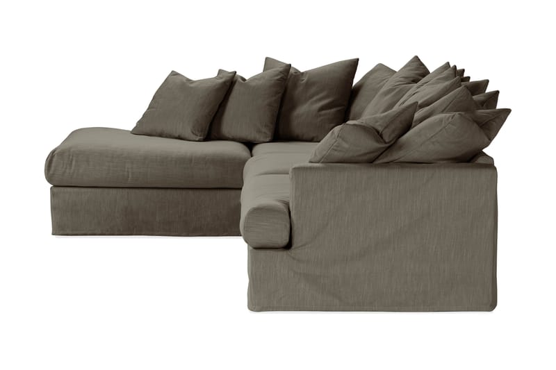 Menard 3-sits Soffa med Schäslong Vänster Tvättbar & avtagbar klädsel - Mörkgrön - Divansoffor & schäslongsoffa - 4 sits soffa med divan