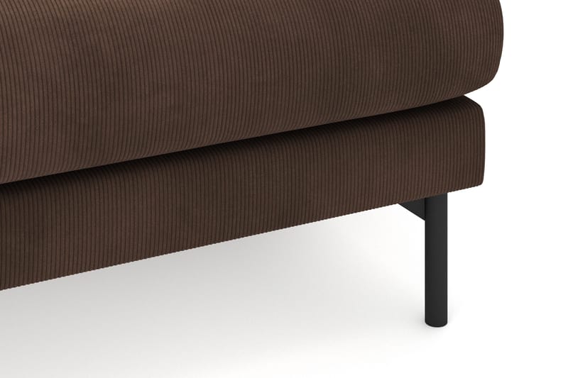 Menard 4-sits Högervänd L-formad Divansoffa i Manchester - Brun - Möbler - Soffa - Divansoffor & schäslongsoffa