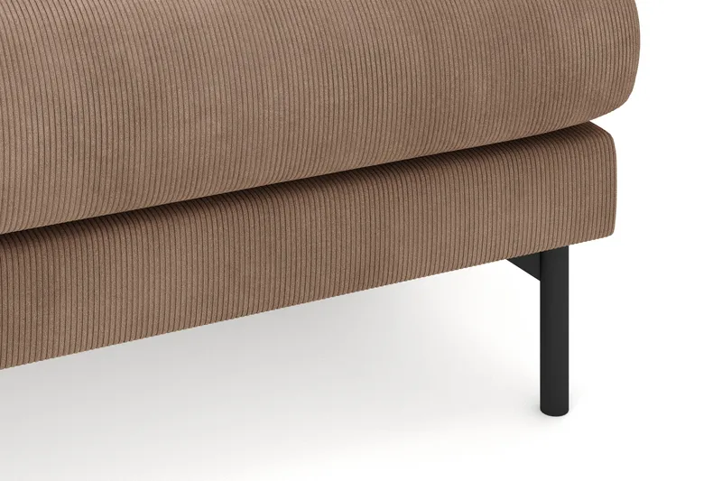 Menard 4-sits Högervänd L-formad Divansoffa i Manchester - Brun - Möbler - Soffa - Divansoffor & schäslongsoffa