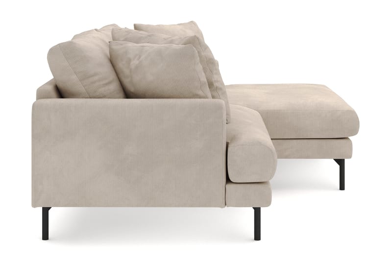 Menard 4-sits Högervänd L-formad Divansoffa i Manchester - Greige - Möbler - Soffa - Divansoffor & schäslongsoffa