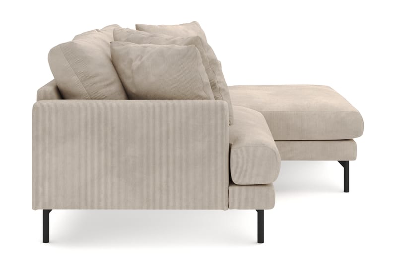 Menard 4-sits Högervänd L-formad Divansoffa i Manchester - Greige - Möbler - Soffa - Divansoffor & schäslongsoffa