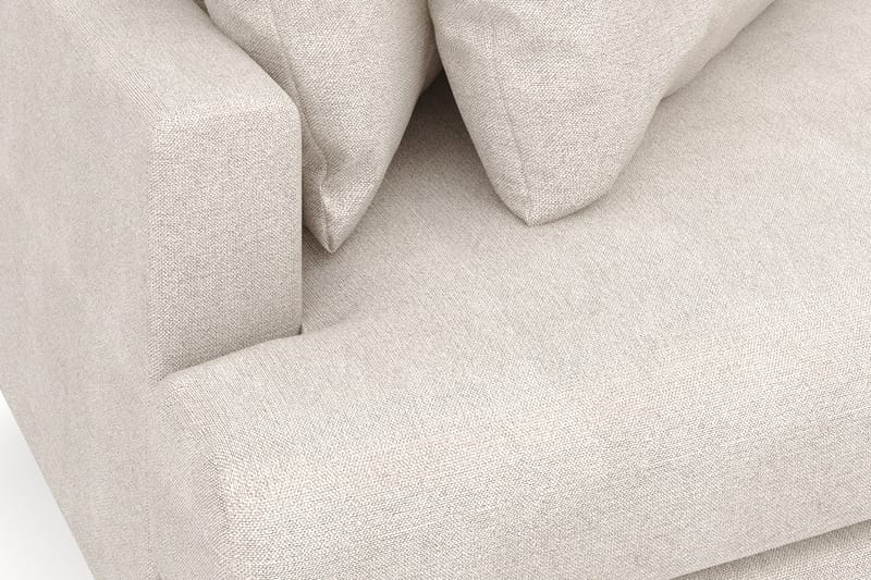 Menard 4-sits Högervänd L-formad Divansoffa i Tyg - Beige - Möbler - Soffa - Divansoffor & schäslongsoffa