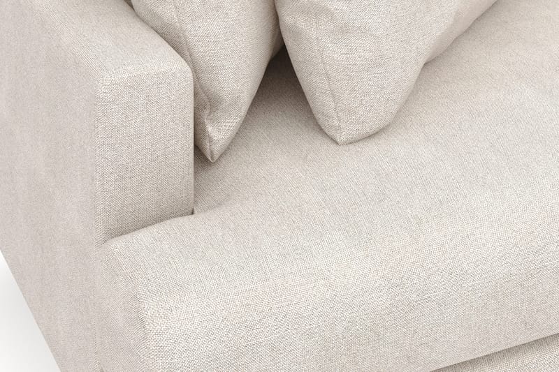 Menard 4-sits Högervänd L-formad Divansoffa i Tyg - Beige - Möbler - Soffa - Divansoffor & schäslongsoffa