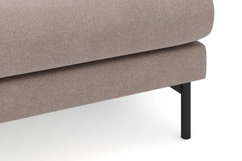 Menard 4-sits Högervänd L-formad Divansoffa i Tyg - Brun - Möbler - Soffa - Divansoffor & schäslongsoffa