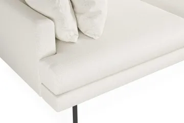Menard 4-sits Högervänd L-formad Djup Schäslongsoffa i Bouclé - Vit - Möbler - Soffa - Divansoffor & schäslongsoffa
