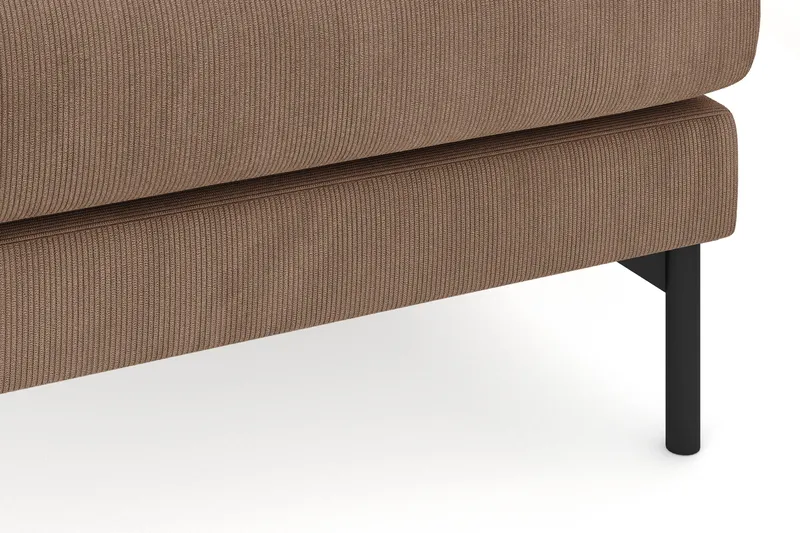 Menard 4-sits Högervänd L-formad Djup Schäslongsoffa i Manchester - Brun - Möbler - Soffa - Divansoffor & schäslongsoffa