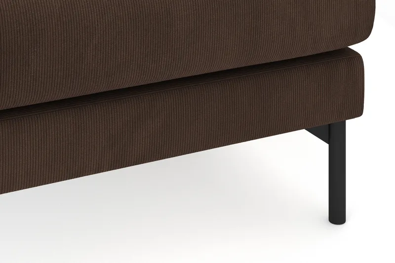 Menard 4-sits Högervänd L-formad Djup Schäslongsoffa i Manchester - Brun - Möbler - Soffa - Divansoffor & schäslongsoffa