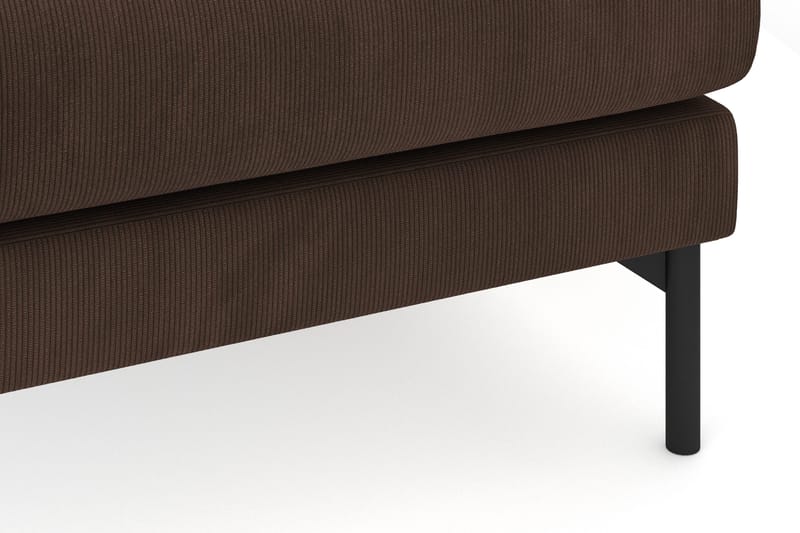 Menard 4-sits Högervänd L-formad Djup Schäslongsoffa i Manchester - Brun - Möbler - Soffa - Divansoffor & schäslongsoffa