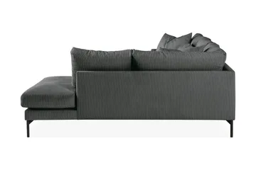 Menard 4-sits Högervänd L-formad Djup Schäslongsoffa i Manchester - Grå - Möbler - Soffa - Divansoffor & schäslongsoffa
