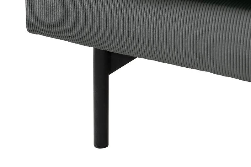 Menard 4-sits Högervänd L-formad Djup Schäslongsoffa i Manchester - Grå - Möbler - Soffa - Divansoffor & schäslongsoffa