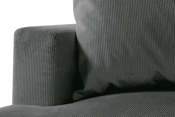 Menard 4-sits Högervänd L-formad Djup Schäslongsoffa i Manchester - Grå - Möbler - Soffa - Divansoffor & schäslongsoffa