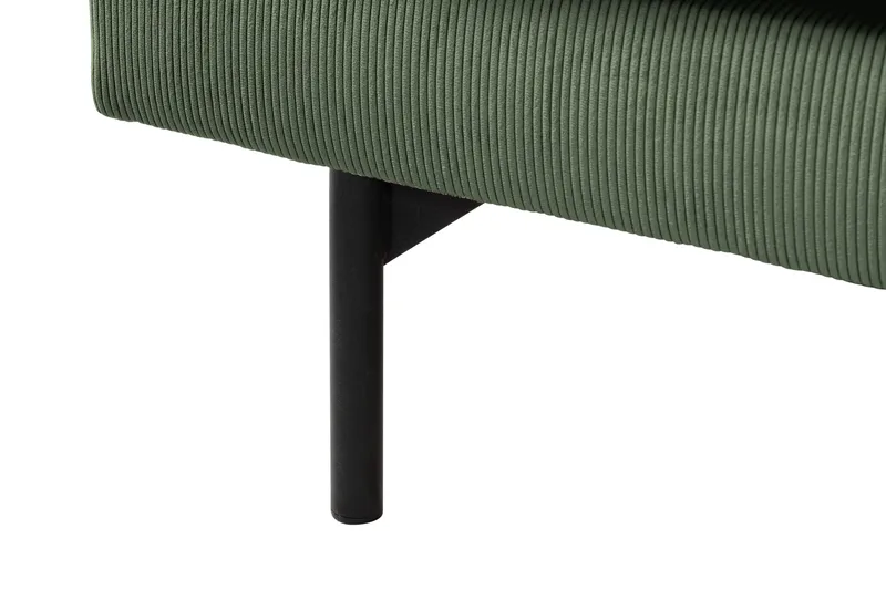 Menard 4-sits Högervänd L-formad Djup Schäslongsoffa i Manchester - Grön - Möbler - Soffa - Divansoffor & schäslongsoffa