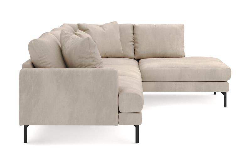 Menard 4-sits Högervänd L-formad Djup Schäslongsoffa i Manchester - Greige - Möbler - Soffa - Divansoffor & schäslongsoffa