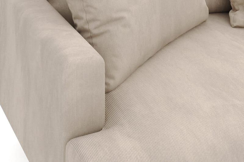 Menard 4-sits Högervänd L-formad Djup Schäslongsoffa i Manchester - Greige - Möbler - Soffa - Divansoffor & schäslongsoffa